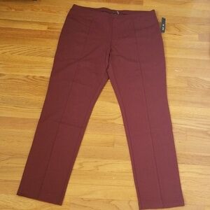 NWT! Nic+Zoe Cognac Size XL Pull up Pants
